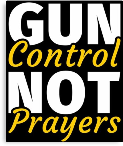 GUN CONTROL NOT PRAYERS STICKER