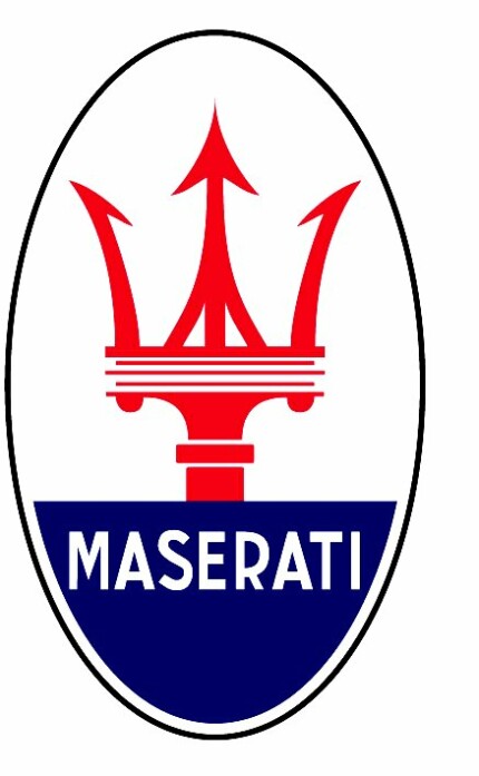 Maserati Logo Color Decal 2