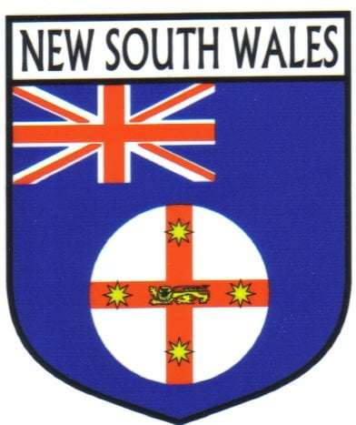 New South Wales Australia Flag Crest Decal Sticker