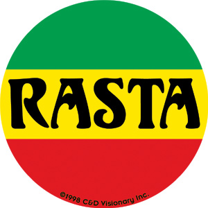 Rasta Round Sticker