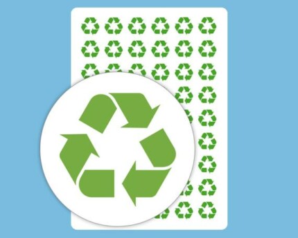 recycle sticker set of 54