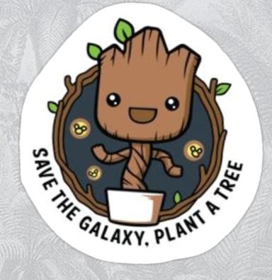 Save the planet GROOT STICKER