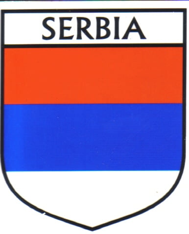 Serbia Flag Crest Decal Sticker