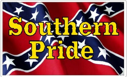 Southern Pride Rebel Battle Flag Sticker