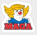 TRUMP Maga the Clown Sticker