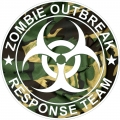 Zombie Outbreak Response Team GREEN CAMO CIRCLE