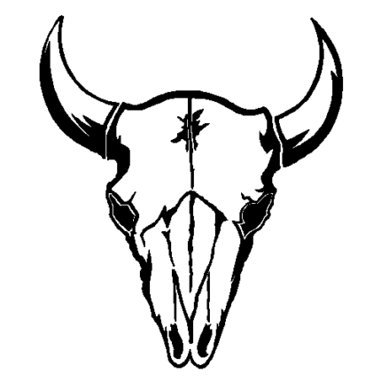 Cow Skull Decal 57