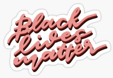 1 BLACK LIVES MATTER SCRIPT BUMPER STICKER
