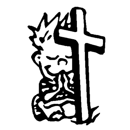 Calvin and Cross 2 Decal