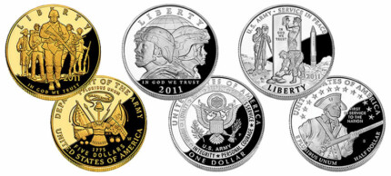 Army  Coins Design Sticker 2011