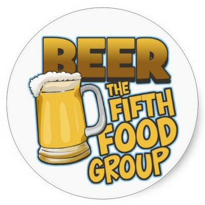 Beer The Fifth Food Group Sticker