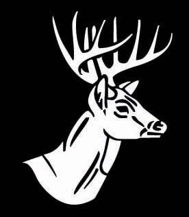 Deer Head Vinyl Hunting Decal