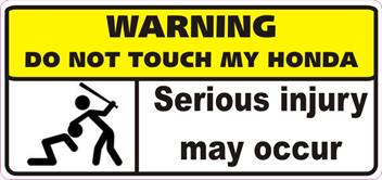 Do Not Touch My Truck