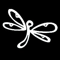 dragonfly 04 car window decals stickers