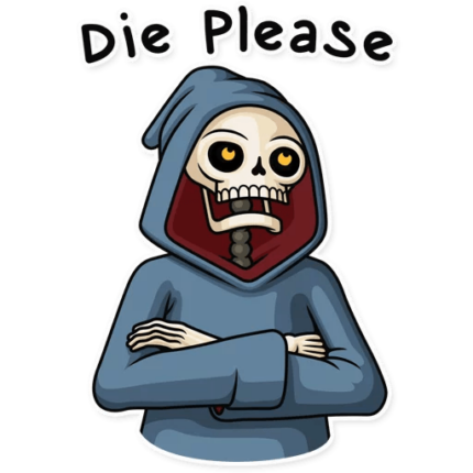 friendly death_grim reaper sticker 25