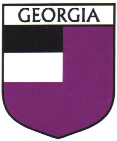 Gerogia Flag Crest Decal Sticker