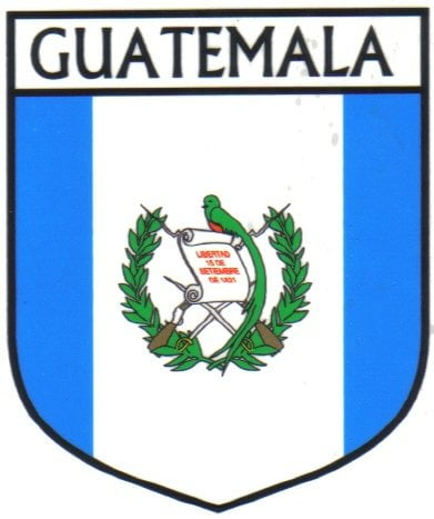 Guatemala Flag Crest Decal Sticker