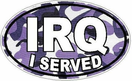 I Served IRQ FILLS Camo Purple