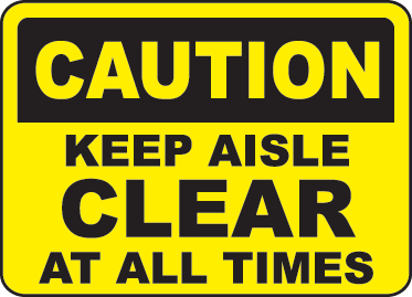 Keep Area Clear Signs and Decals 07