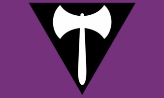 lesbian_labrys pride flag