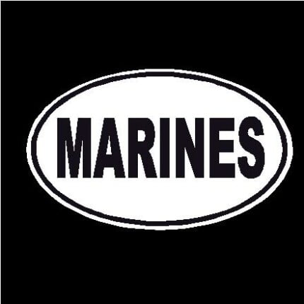 Marines Oval Decal