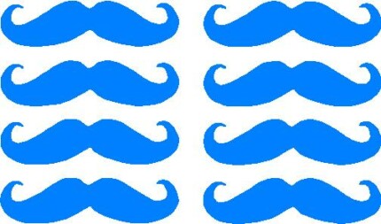 Mustache Sticker Set Style 1