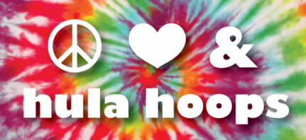 Peace Love and Hula Hoops Sticker