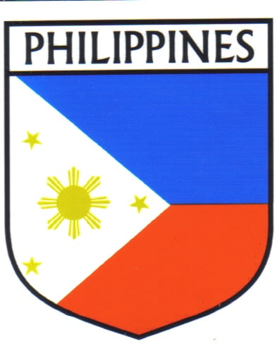 Philippines Flag Crest Decal Sticker