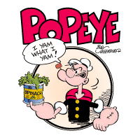 Popeye the Sailor Man Color Vinyl Sticker