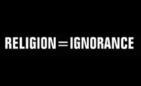 religion ignorance diecut decal