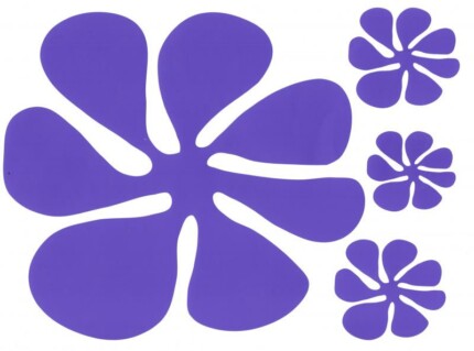 scooby flower purple car stickers 2
