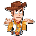 toy story woody funny sticker 7