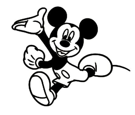 Diecut Mickey Mouse Sticker