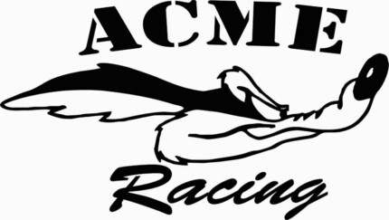 ACME RACING WILE COYOTE AUTO DECAL right