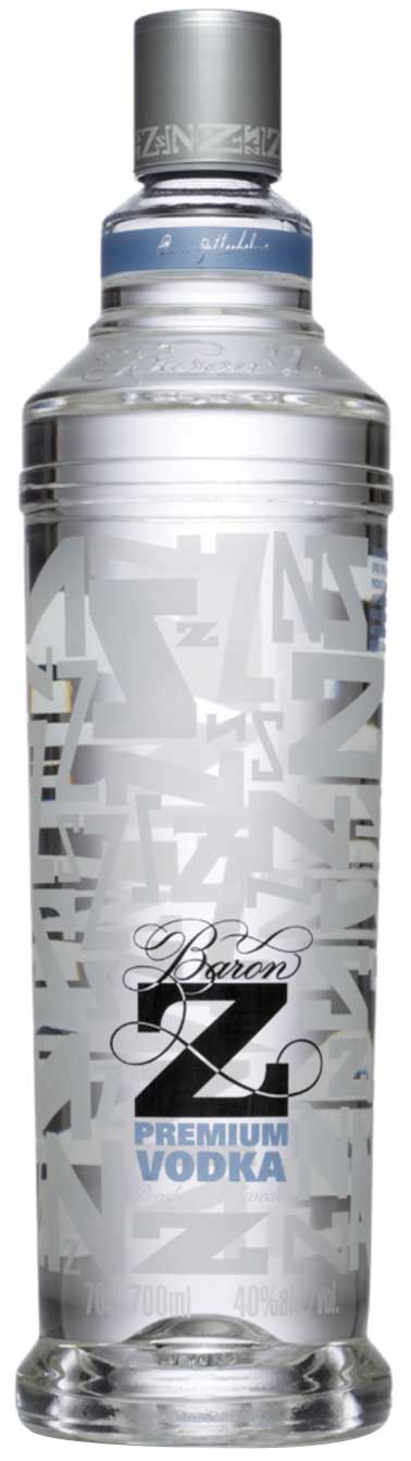 Baron Z Vodka Bottle Sticker