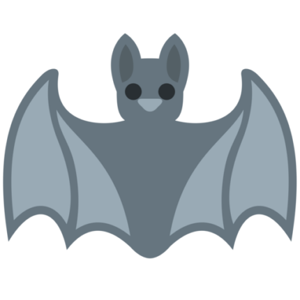 bat grey emoji