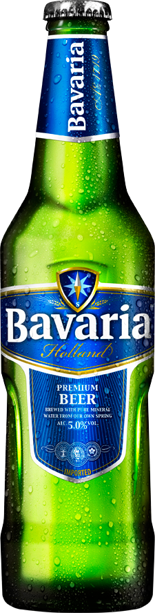 Bavaria Premium Bier shaped bottle sticker