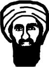 Bin Laden Sticker Head