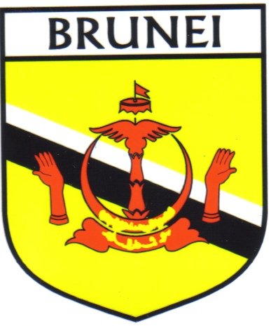 Brunei Flag Crest Decal Sticker