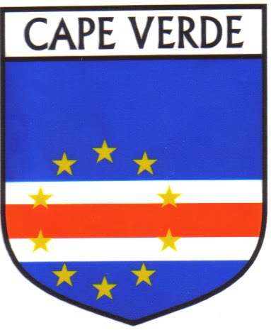 Cape Verde Flag Crest Decal Sticker