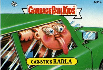 Car Stick KARLA Funny Sticker Name Decal