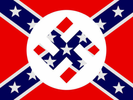 Confederate Nazi Flag Sticker