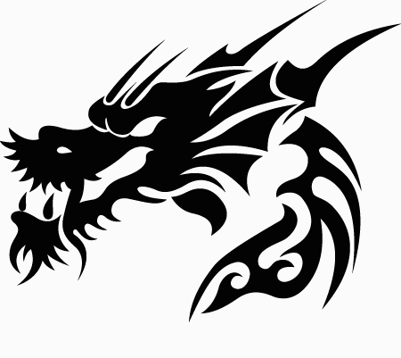 Dragon Die Cut Animal Tribal Decals 15 - Pro Sport Stickers