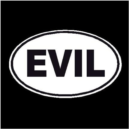 Evil Oval Decal