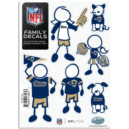 Rams Stick Family Decal Pack