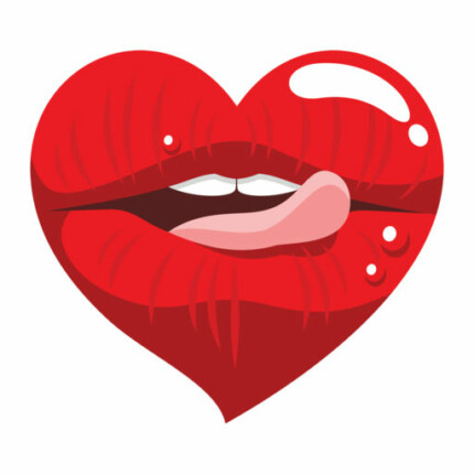 Heart Lips Sticker