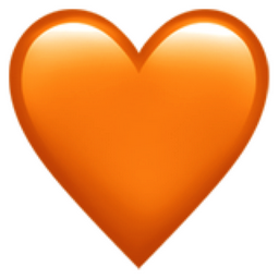 heart orange emoji