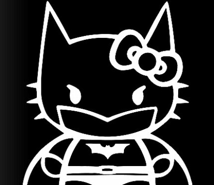 Hello k Batman Sticker