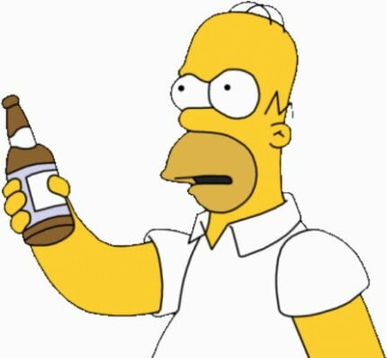 Homer Beer Decal