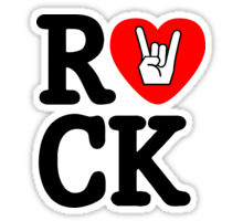 i love rock sticker 88